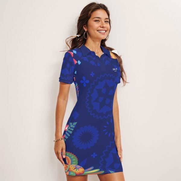 Hispanic Heritage Polo Collar Dress - Image 2